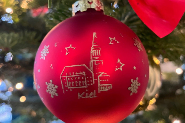 Kiel themed Christmas ornament